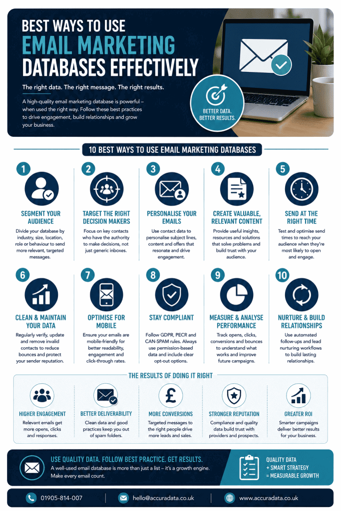 Best Ways to Use Email Marketing Databases Effectively.