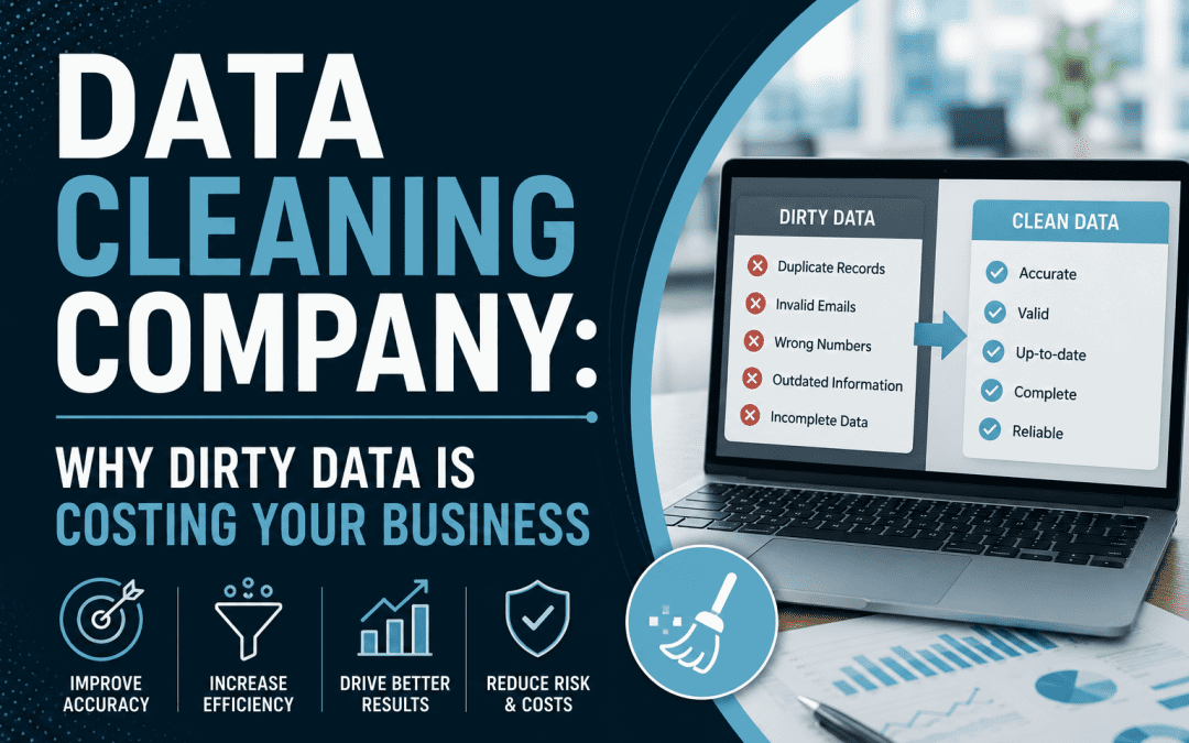 Title card for the Data Cleaning Company Why Dirty Data Is Costing Your Business blog post, purely decorative.