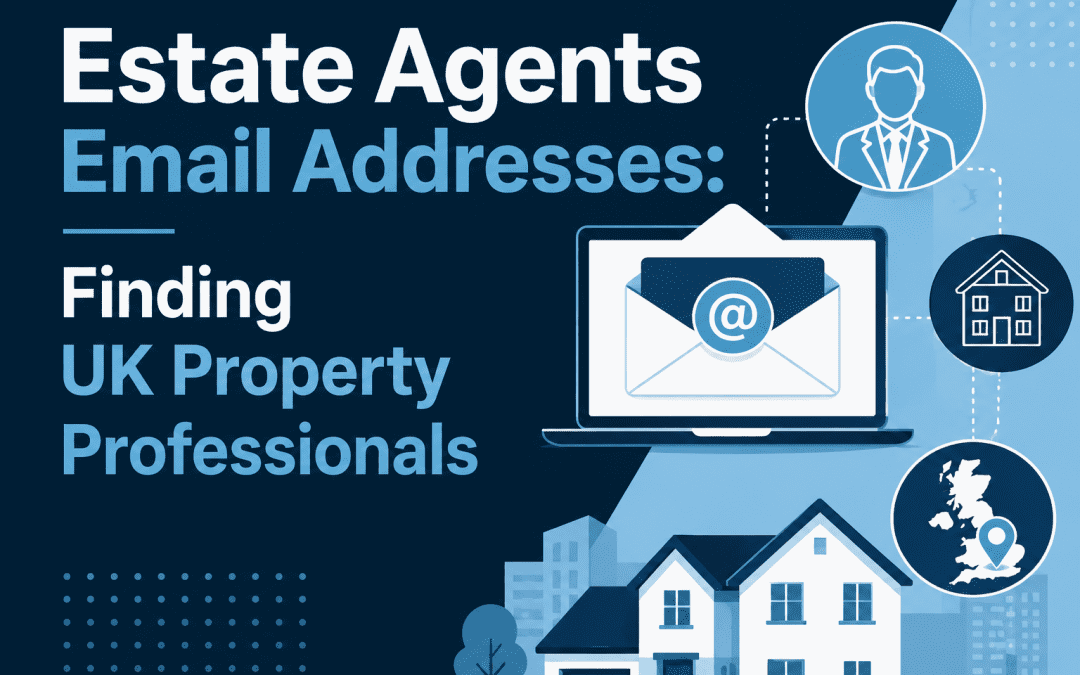 Title cover image for Estate Agents email addresses.