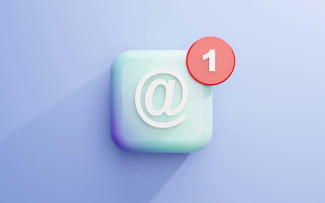 A background image of an unread email, symbolising the CEO emails topic.