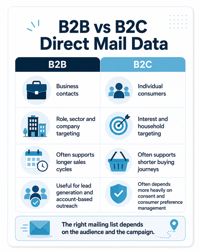 B2B vs B2C Mail Data