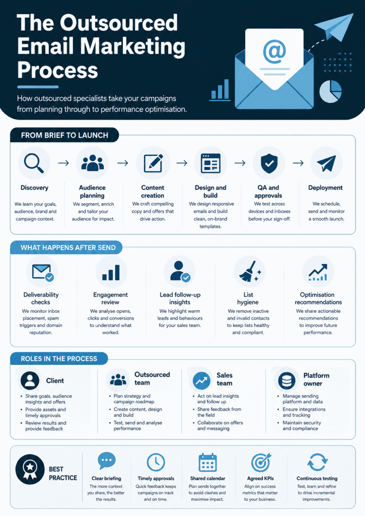 The Outsourced Email Marketing Process