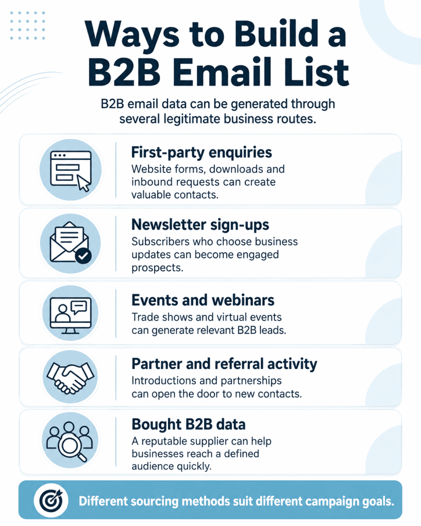 Ways to Build a B2B Email List