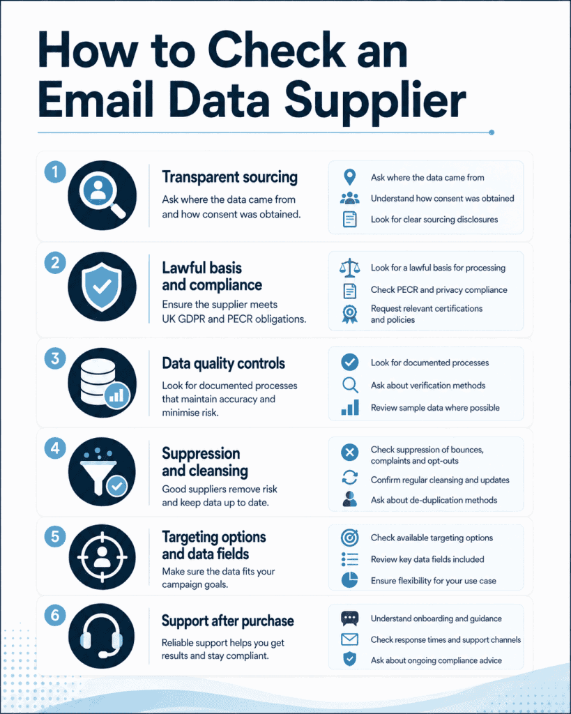 Auditing an Email Data Supplier