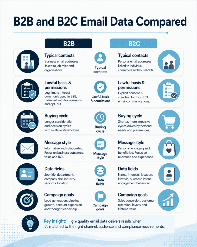 B2B Email vs B2C Email