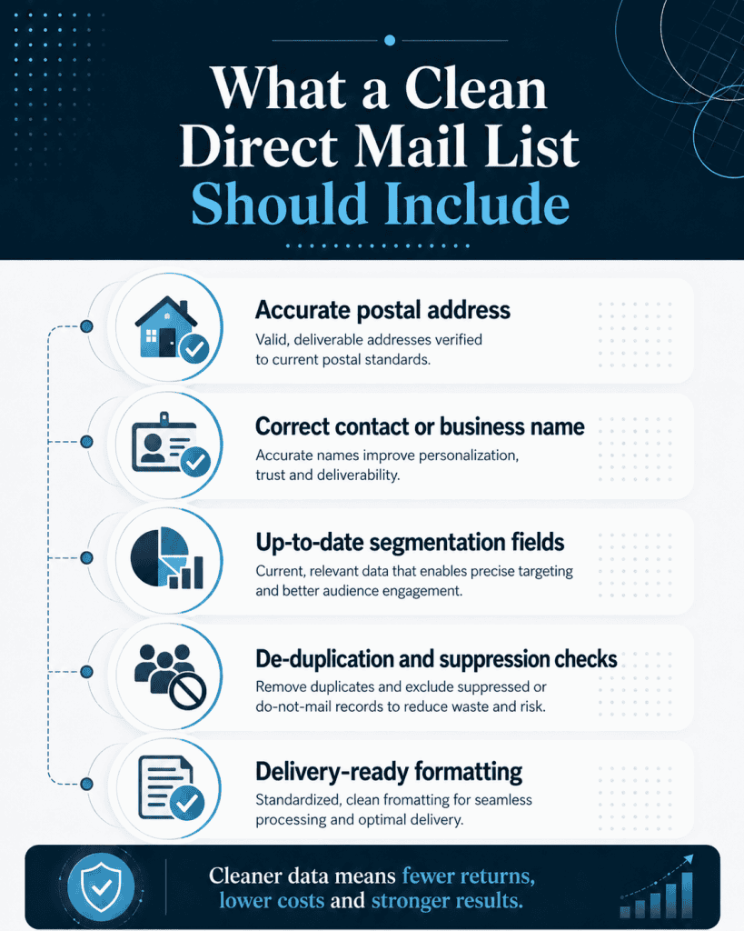Clean Direct Mail List Example