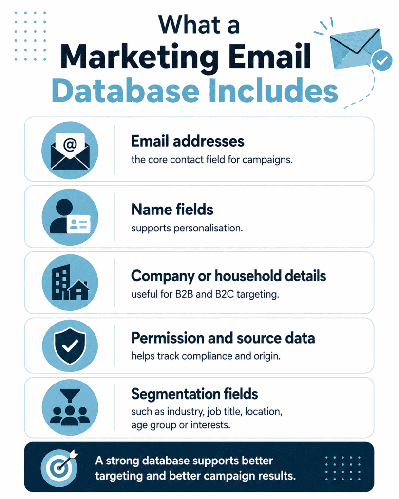 Marketing Email Database Fields