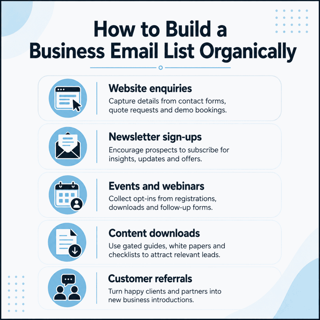 Organic Email Building