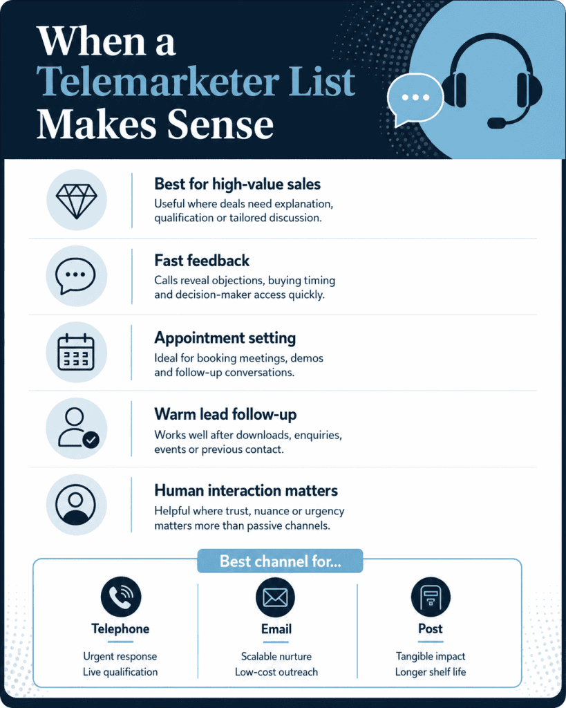 When a Telemarketer List Makes Sense