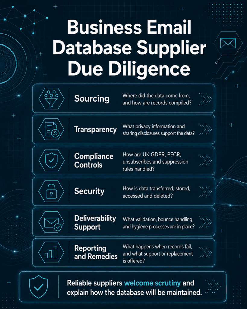 Email Supplier Due Dilligence
