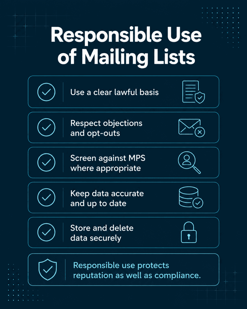Responsible Use of Mailing Lists