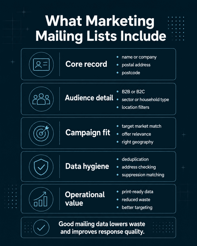 What Marketing Mailing Lists Contain