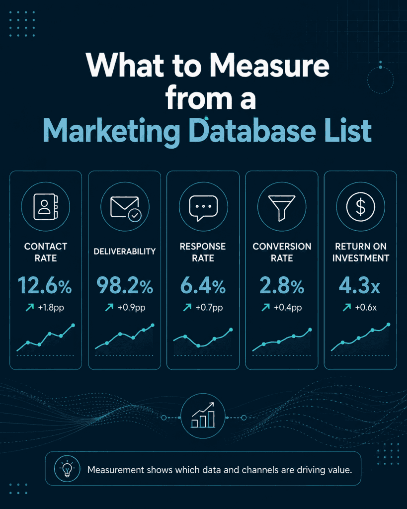 What to Measure From a Marketing Database List