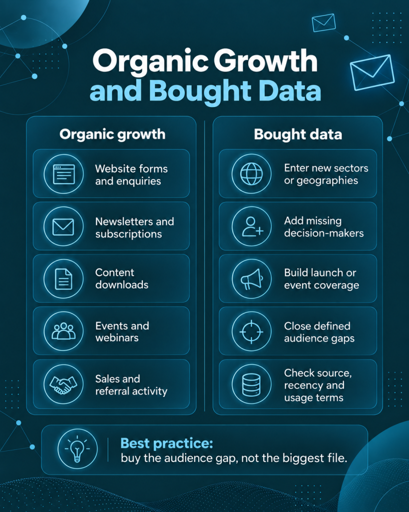 Organic vs Bought Data