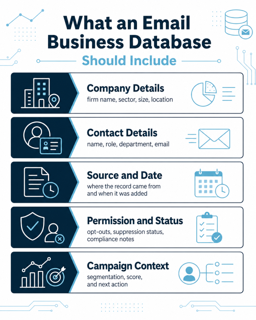 Typical Fields Included B2B Email
