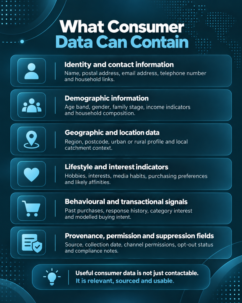 What Consumer Data Can Contain