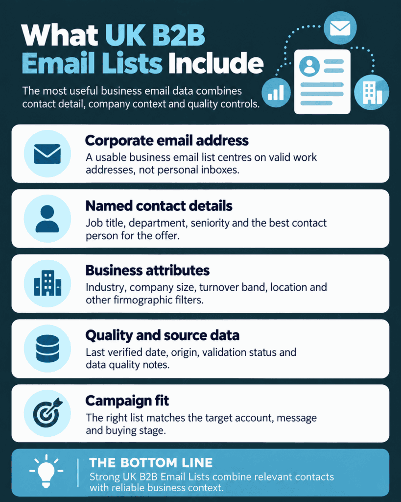 What UK B2B Email Lists Should Include