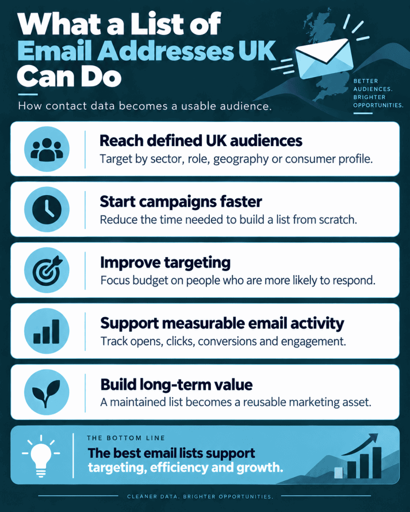 What a List of UK Email Addresses Can Do