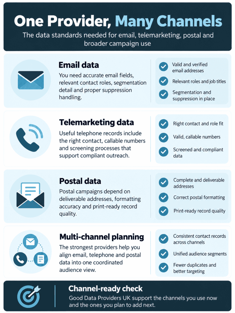 Different Data Marketing Channells